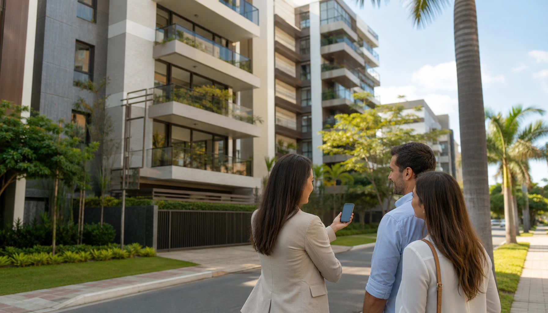 Imagem editorial sobre AEO imobiliário: como aparecer nas respostas de IA do ChatGPT e Gemini