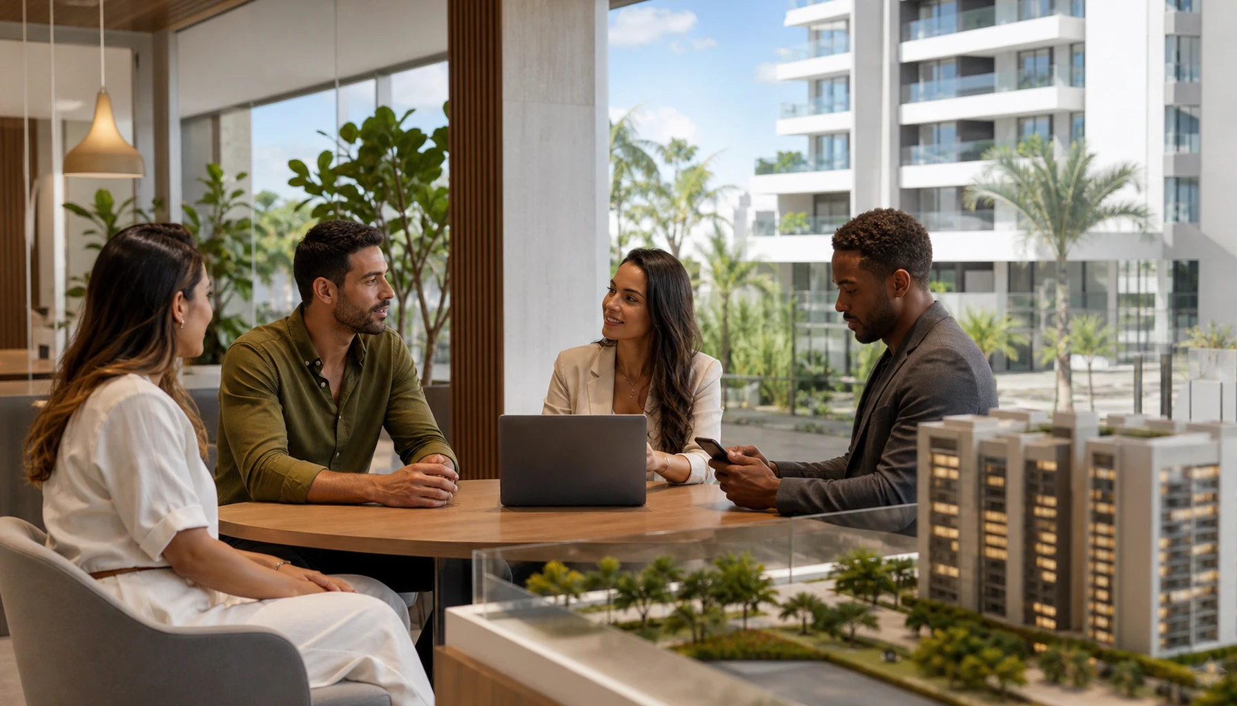 Imagem editorial sobre CRM imobiliário com IA para lançamentos: resposta rápida e decisões melhores
